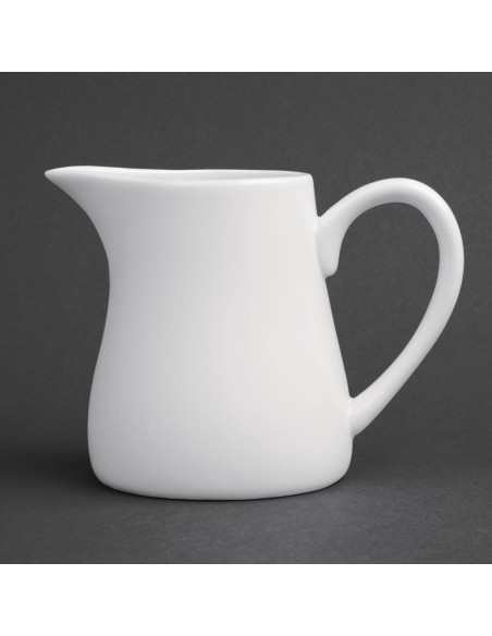 Pots à lait blancs Olympia 212 ml - lot de 6