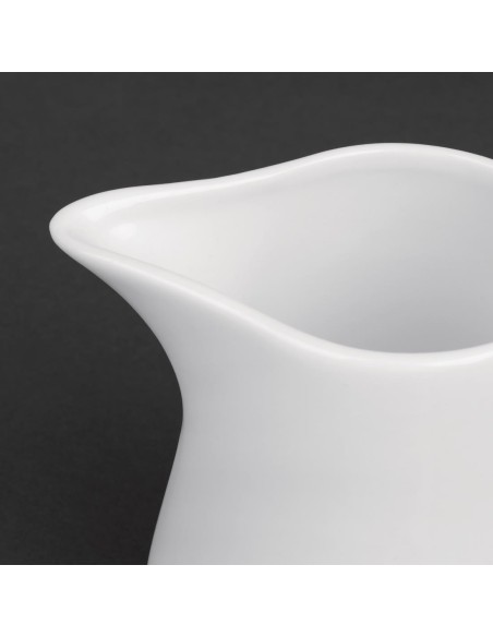 Pots à lait blancs Olympia 170 ml - lot de 6