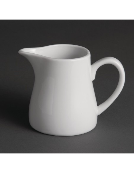 Pots à lait blancs Olympia 305 ml - lot de 6