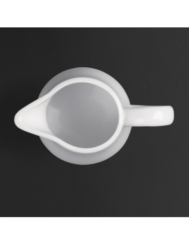Pots à lait blancs Olympia 170 ml - lot de 6