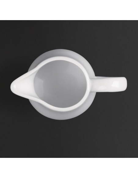 Pots à lait blancs Olympia 170 ml - lot de 6