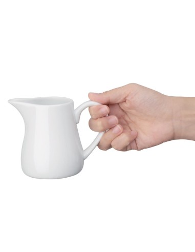 Pots à lait blancs Olympia 212 ml - lot de 6
