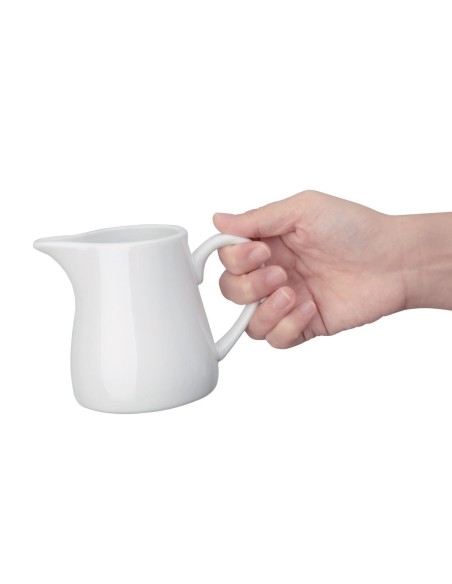 Pots à lait blancs Olympia 305 ml - lot de 6