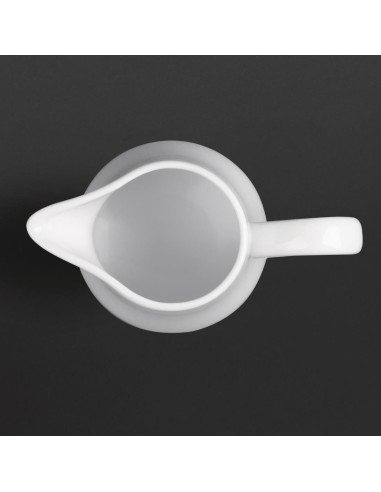 Pots à lait blancs Olympia 212 ml - lot de 6