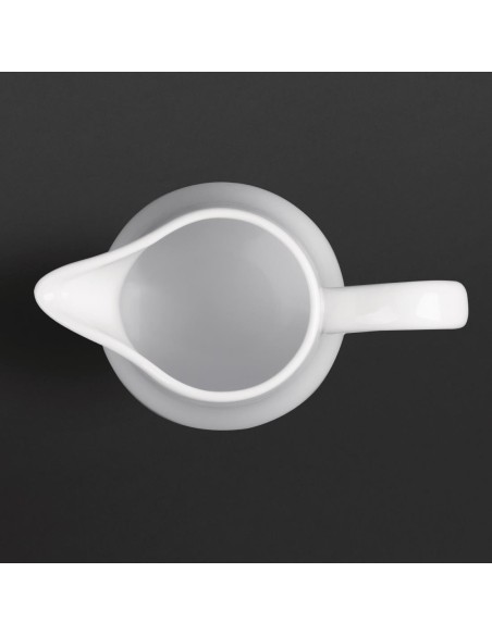 Pots à lait blancs Olympia 212 ml - lot de 6