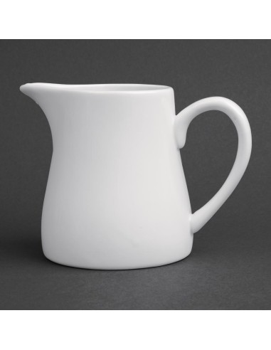 Pots à lait blancs Olympia 305 ml - lot de 6