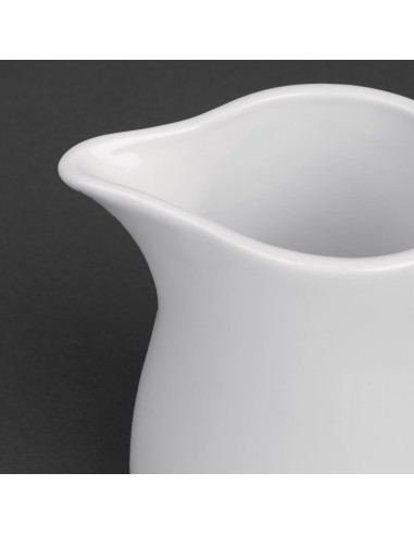 Pots à lait blancs Olympia 305 ml - lot de 6