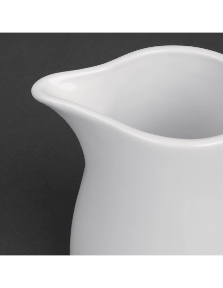 Pots à lait blancs Olympia 305 ml - lot de 6