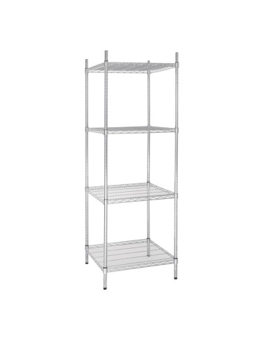 Tour de rangement métallique Vogue 4 niveaux - 150 kg