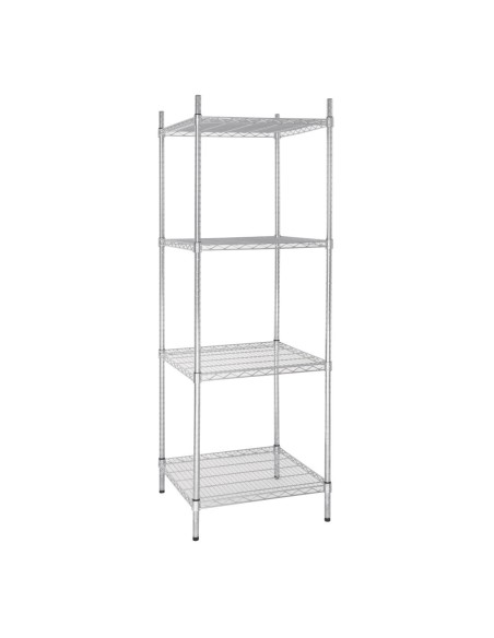 Tour de rangement métallique Vogue 4 niveaux - 150 kg