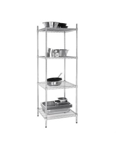 Tour de rangement métallique Vogue 4 niveaux - 150 kg 2