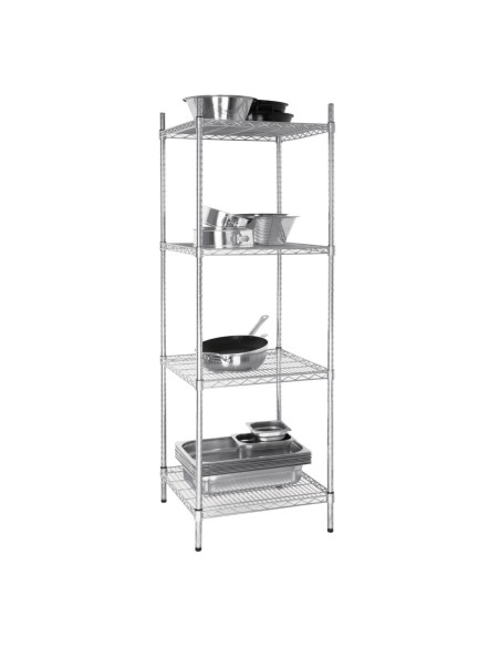 Tour de rangement métallique Vogue 4 niveaux - 150 kg