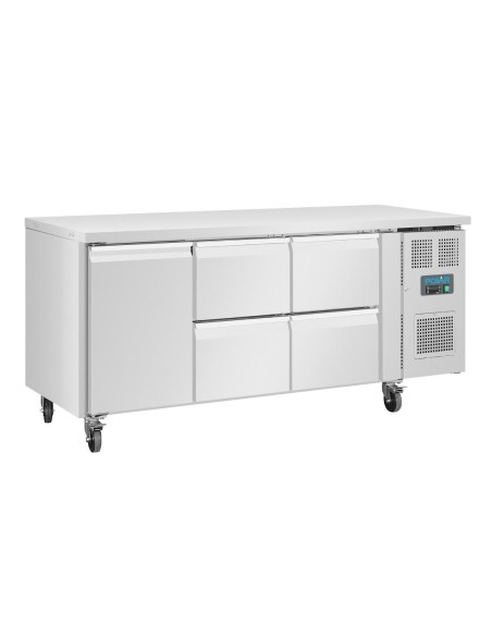 Table réfrigérée positive 1 porte 4 tiroirs Polar 358L