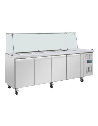 Comptoir à salade GN Polar Série U 4 portes - 476 L