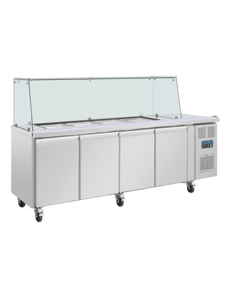 Comptoir à salade GN Polar Série U 4 portes - 476 L
