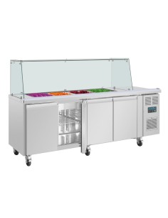 Comptoir à salade GN Polar Série U 4 portes - 476 L 2