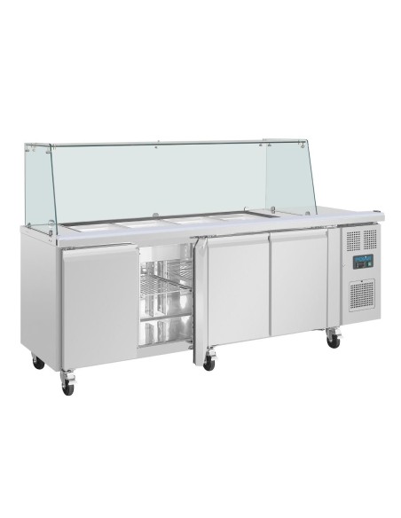 Comptoir à salade GN Polar Série U 4 portes - 476 L