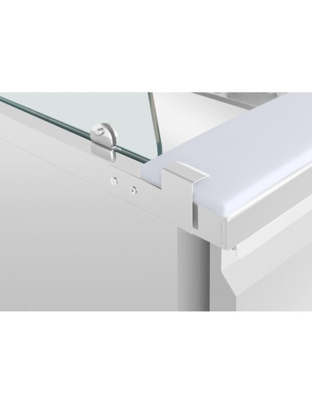 Comptoir à salade GN Polar Série U 4 portes - 476 L
