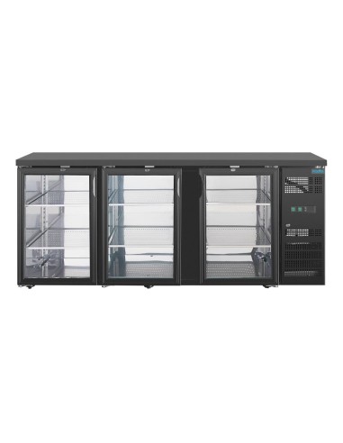 Arrière-bar 3 portes Polar Série U - 355 L noir