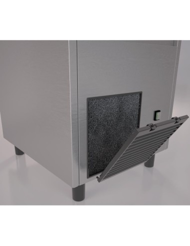 Machine à glaçons gourmet Polar 85 kg - inox, 1 kW