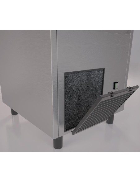 Machine à glaçons gourmet Polar 85 kg - inox, 1 kW