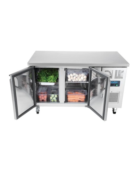 Table réfrigérée Polar 282L à deux portes - 190L