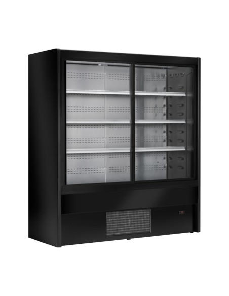Vitrine libre-service réfrigérée Zoin Cervinho noire 1000 mm