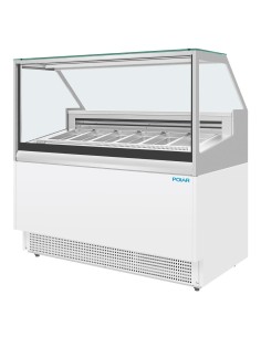 Vitrine à glace Polar Série U 149L 6 bacs - 12 compartiments