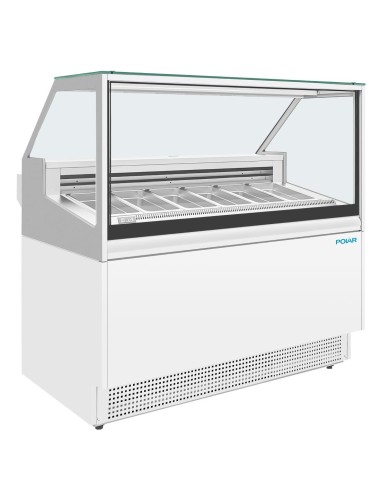 Vitrine à glace Polar Série U 149L 6 bacs - 12 compartiments