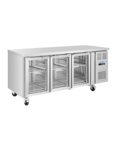 Table réfrigérée positive Polar 3 portes - 465 L