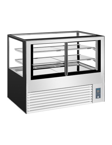 Vitrine à pâtisserie réfrigérée Polar 485L - Argent