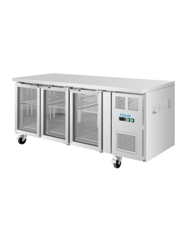 Table réfrigérée positive Polar 3 portes - 465 L