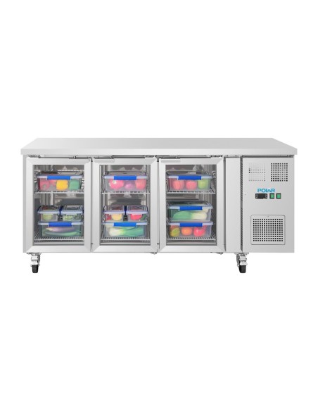 Table réfrigérée positive Polar 3 portes - 465 L
