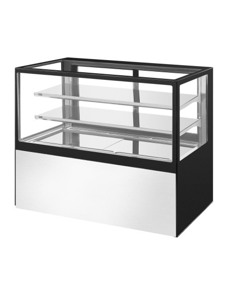Vitrine à pâtisserie réfrigérée Polar 485L - Argent