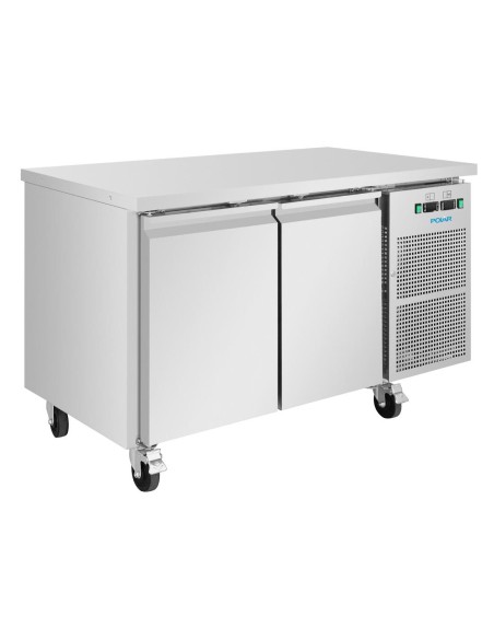 Table réfrigérée 2 portes Polar U 124 L - inox
