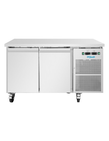 Table réfrigérée 2 portes Polar U 124 L - inox