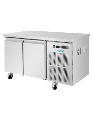 Table réfrigérée 2 portes Polar U 124 L - inox