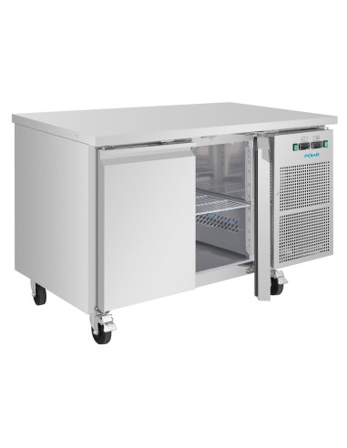 Table réfrigérée 2 portes Polar U 124 L - inox