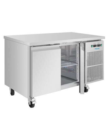 Table réfrigérée 2 portes Polar U 124 L - inox
