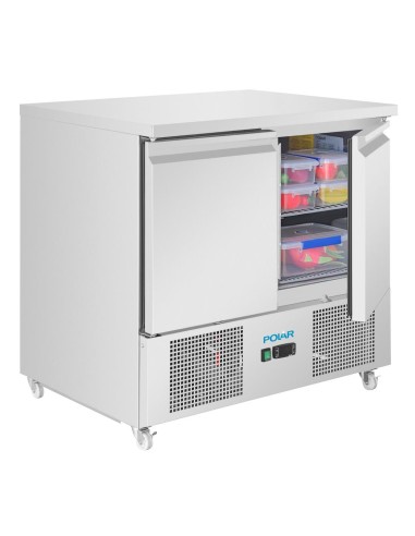 Comptoir à salade Polar U 2 portes - 257 L