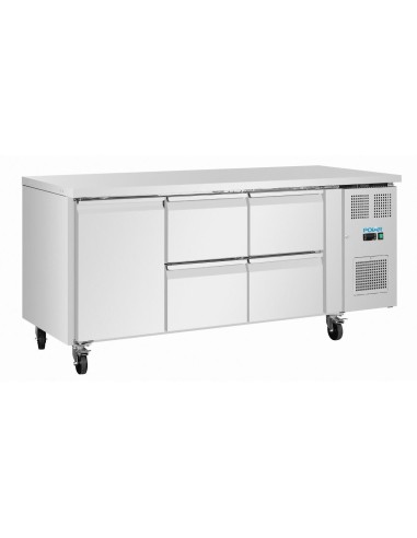 Table réfrigérée positive Polar 194 L - 4 tiroirs