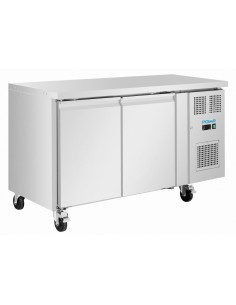Table réfrigérée positive Polar 2 portes 155L - inox