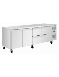 Table réfrigérée positive Polar 4 tiroirs - 284L