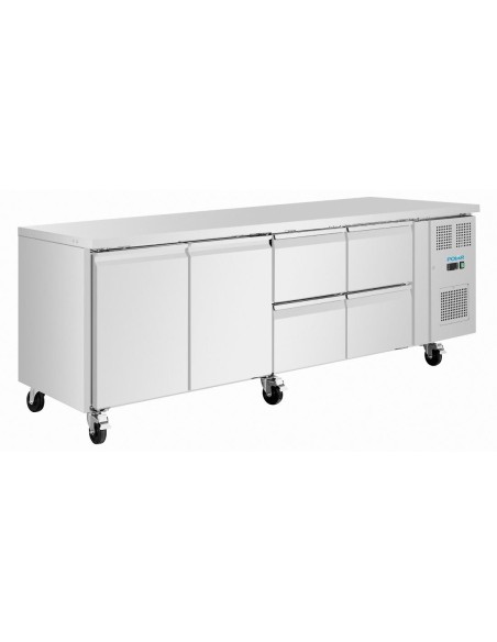 Table réfrigérée positive Polar 4 tiroirs - 284L