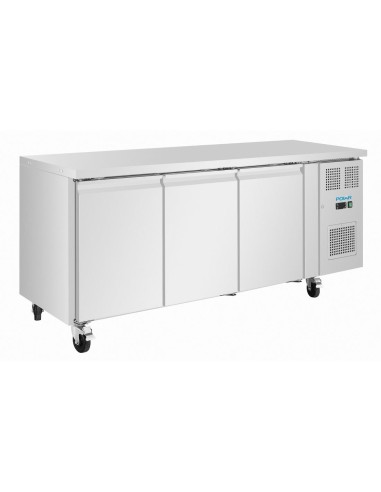 Table réfrigérée positive Polar 3 portes 231L - Inox