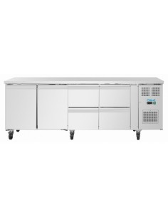Table réfrigérée positive Polar 4 tiroirs - 284L 2