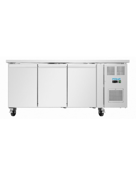 Table réfrigérée positive Polar 3 portes 231L - Inox