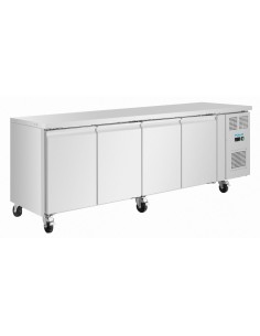 Table réfrigérée positive Slimline Polar 4 portes - 312L