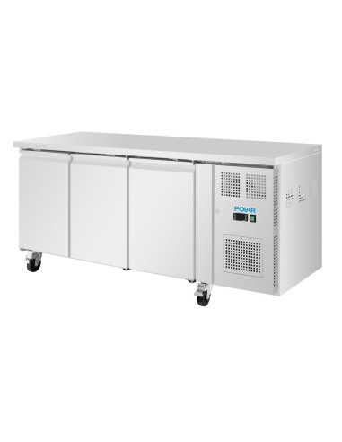 Table réfrigérée positive Polar 3 portes 231L - Inox