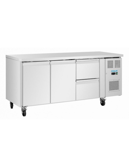 Table réfrigérée positive Polar U 2 portes 242 L